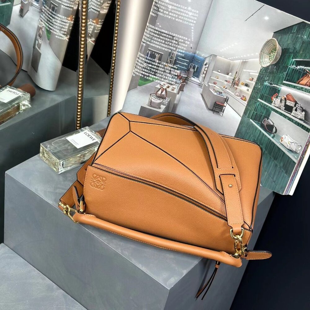 LOEWE Puzzle small geometric patchwork crossbody … - image 5